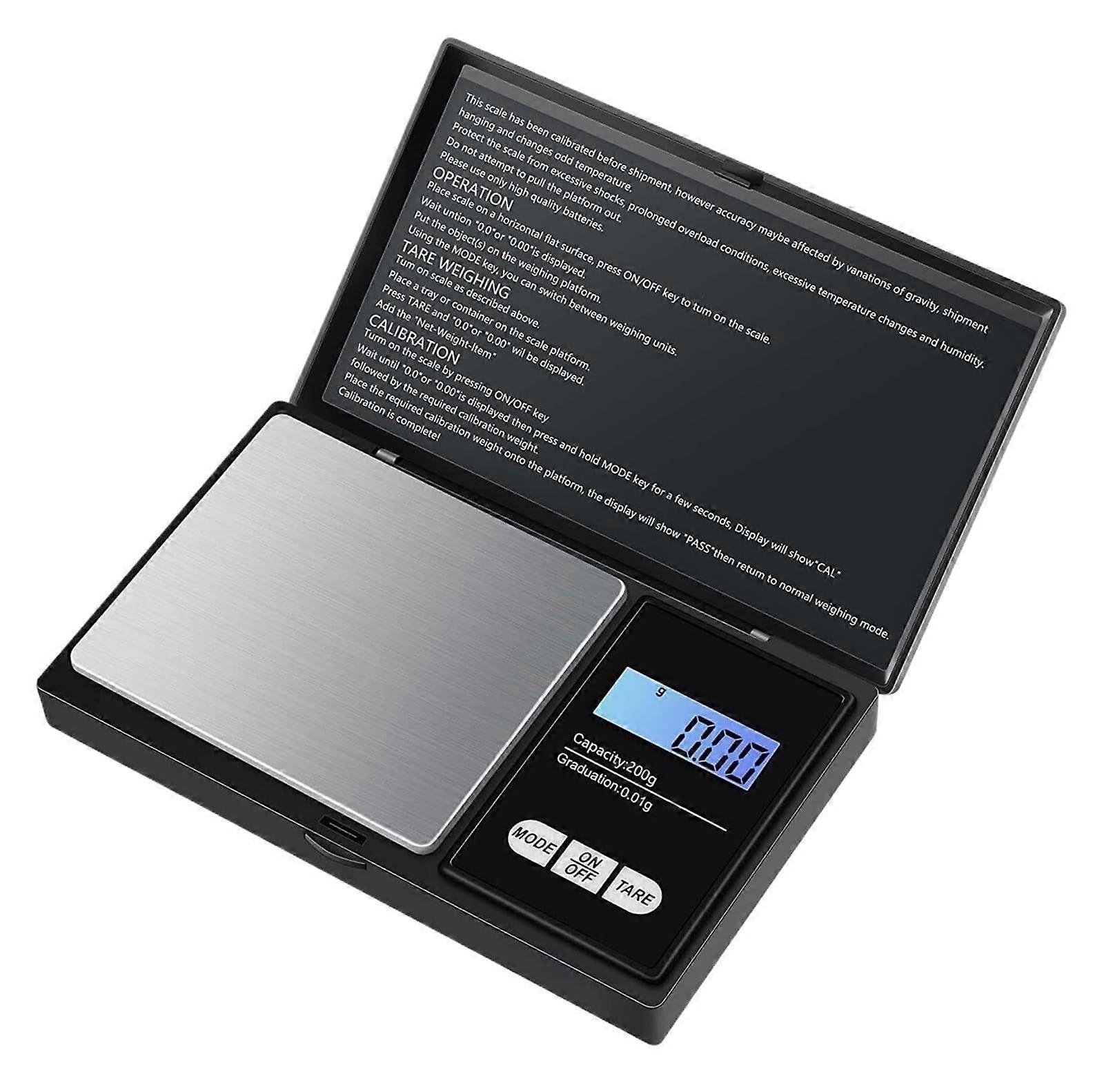 Digital Pocket Scale 0.01g Precision Mini Jewelry Scale with Backlit LCD for Gold and Gemstones