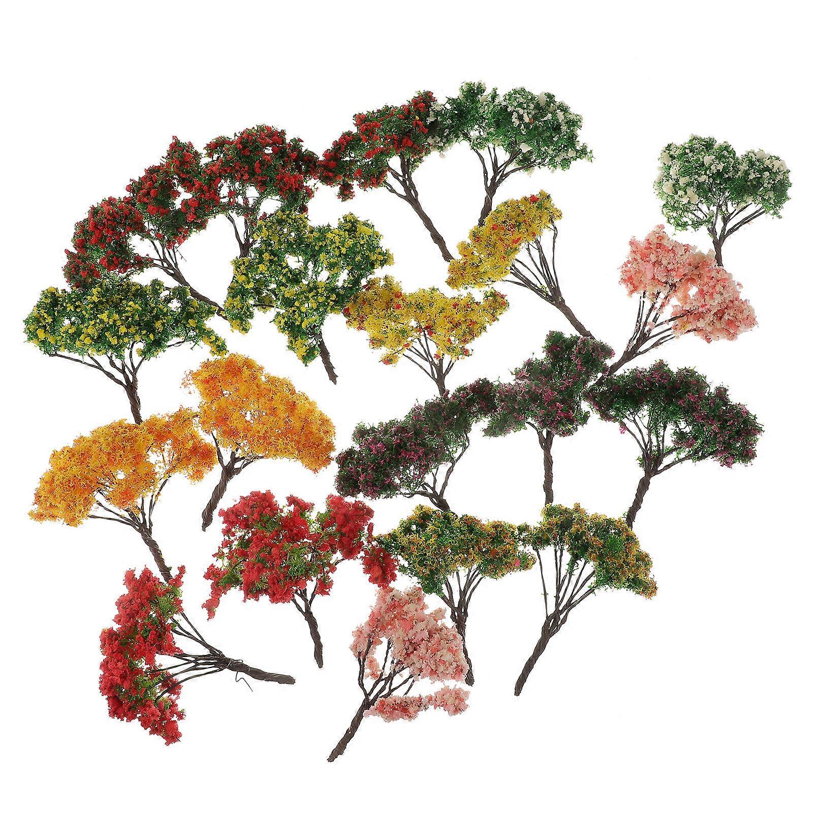 Decorative Plastic Model Tree for DIY Landscape Crafts 20Pcs