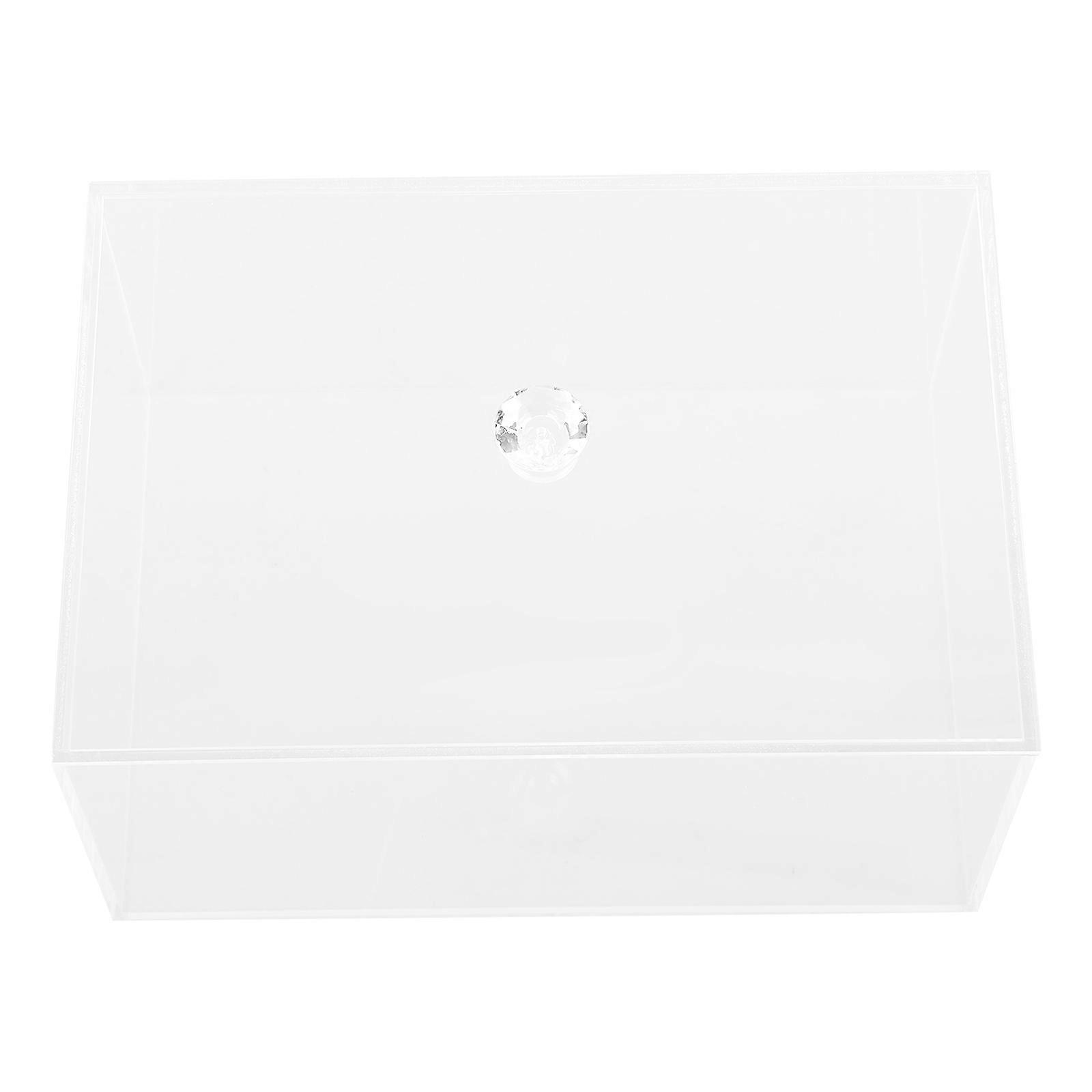 Clear Acrylic Tissue Box with Cover for Dryer Sheet Storage