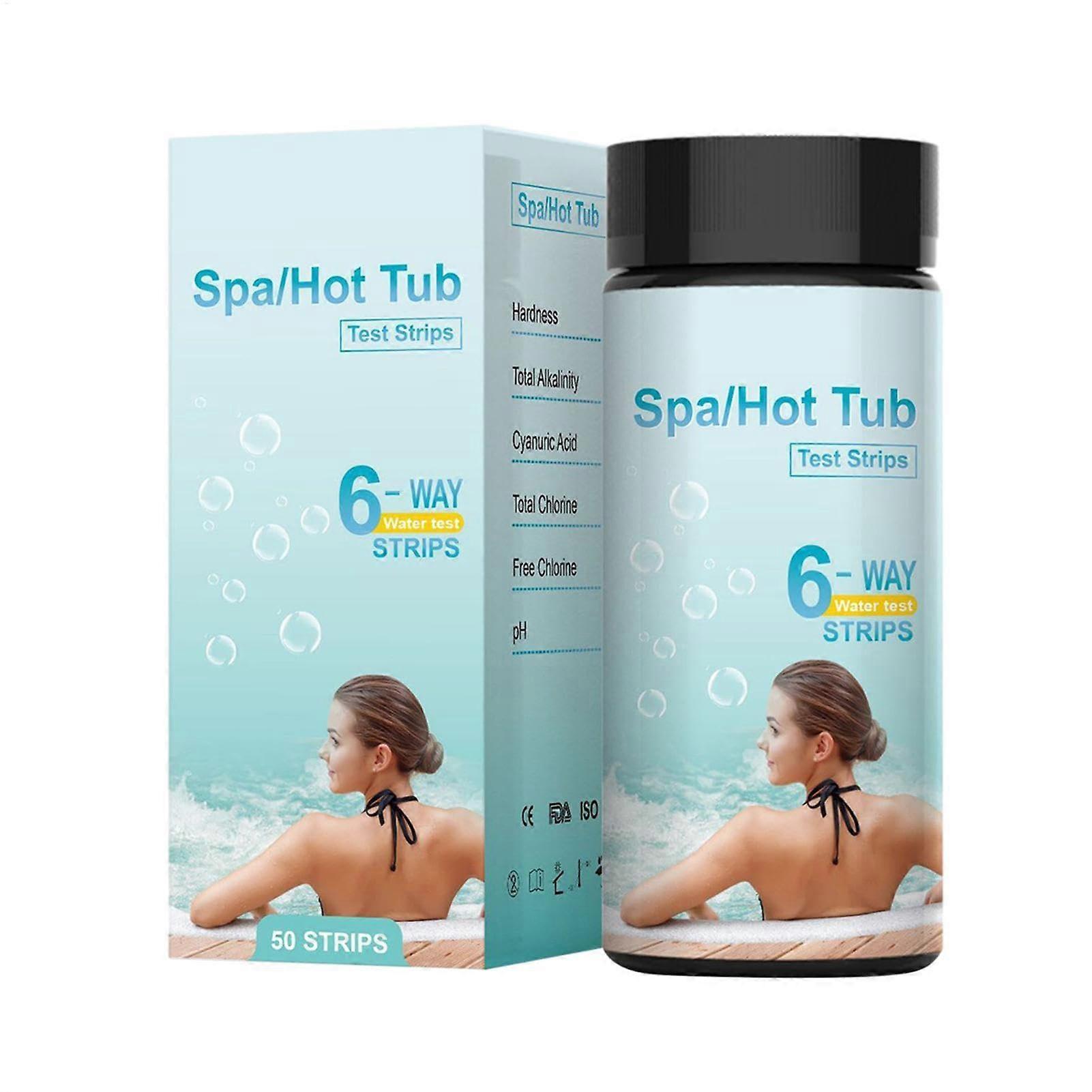 Pool Test Strips 50 Count Accurate Water Quality Testing Kit for Swimming Pool and Spa