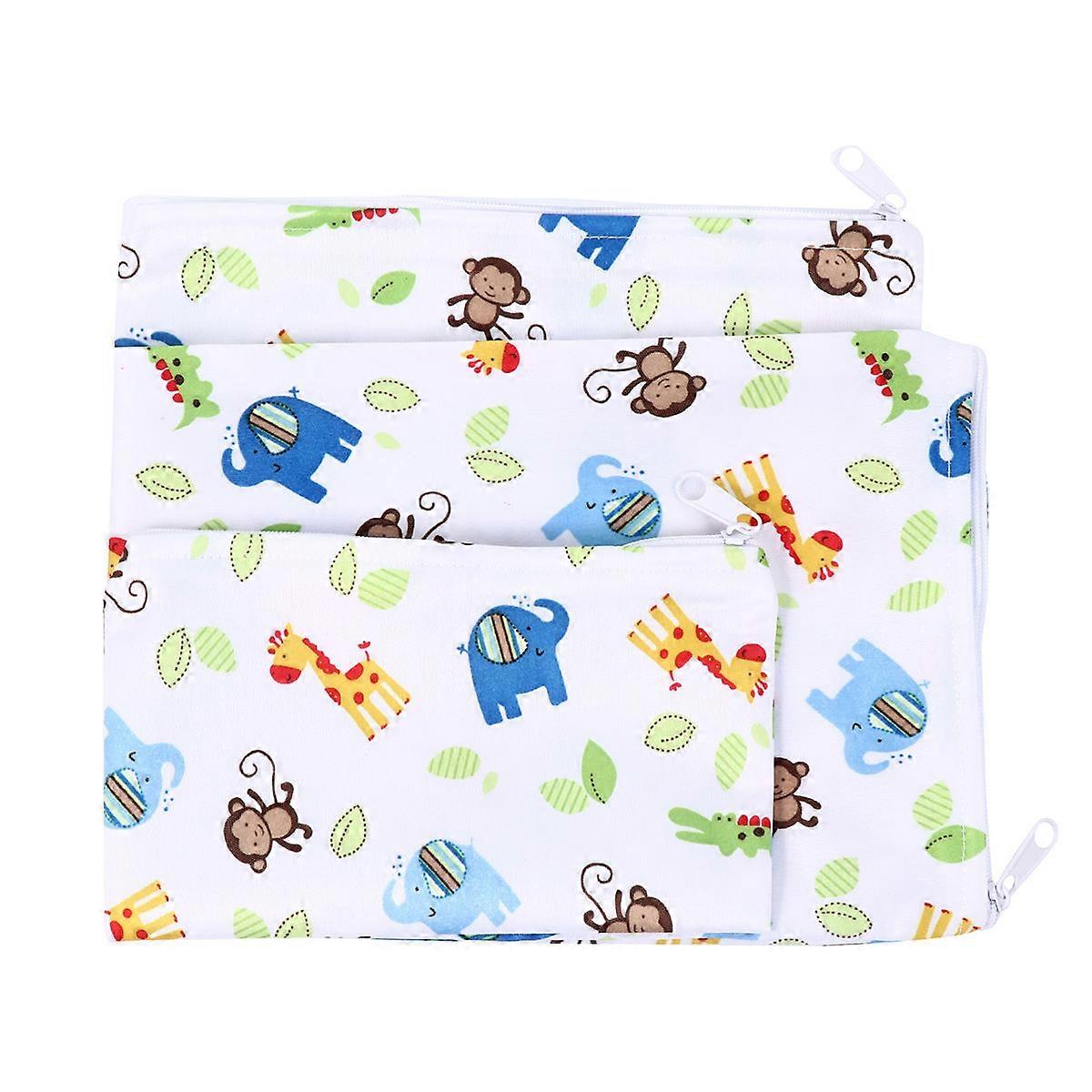 Bread Storage Bag Reusable Sandwich Design For Snacks Container Everyday Use White 1Set