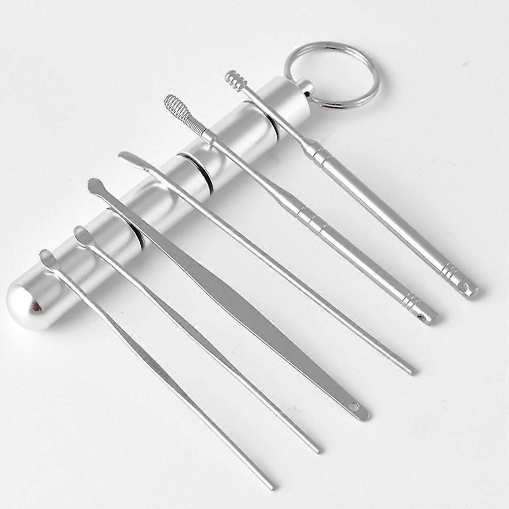 Ear Wax Pickers Stainless Steel for Ear Cleaning 6Pcs Kit