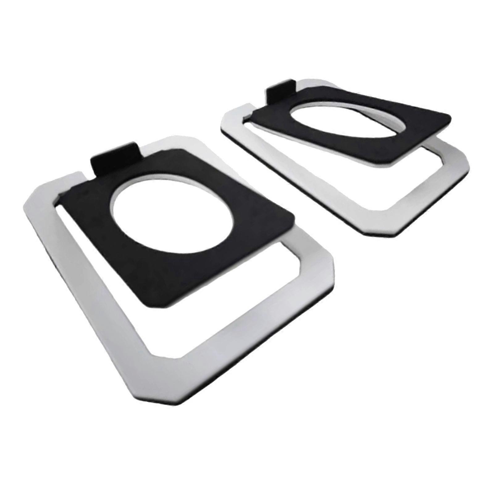 Universal Speaker Isolation Stand Bracket Easy Installation for Multiple Size for Desktop Stability and Clear Auditory  White