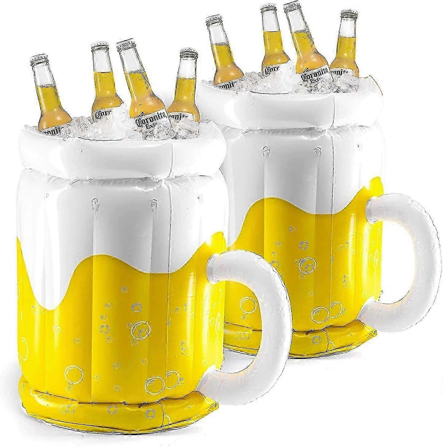 2025 2 Pack Large Inflatable Cooler, Floating Drink Cooler