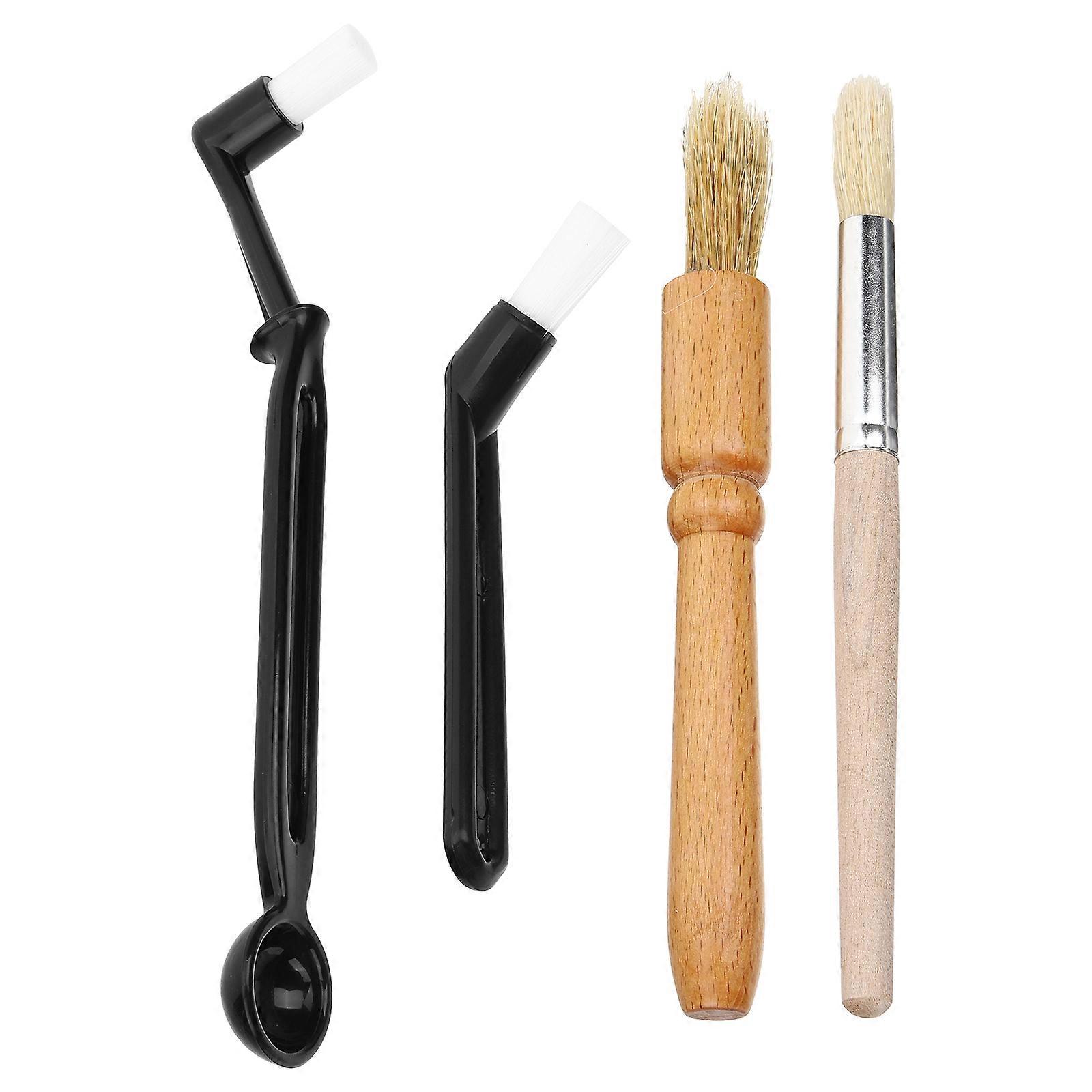 Coffee Machine Cleaning Brush for Coffee Grinder with 1Set Handle