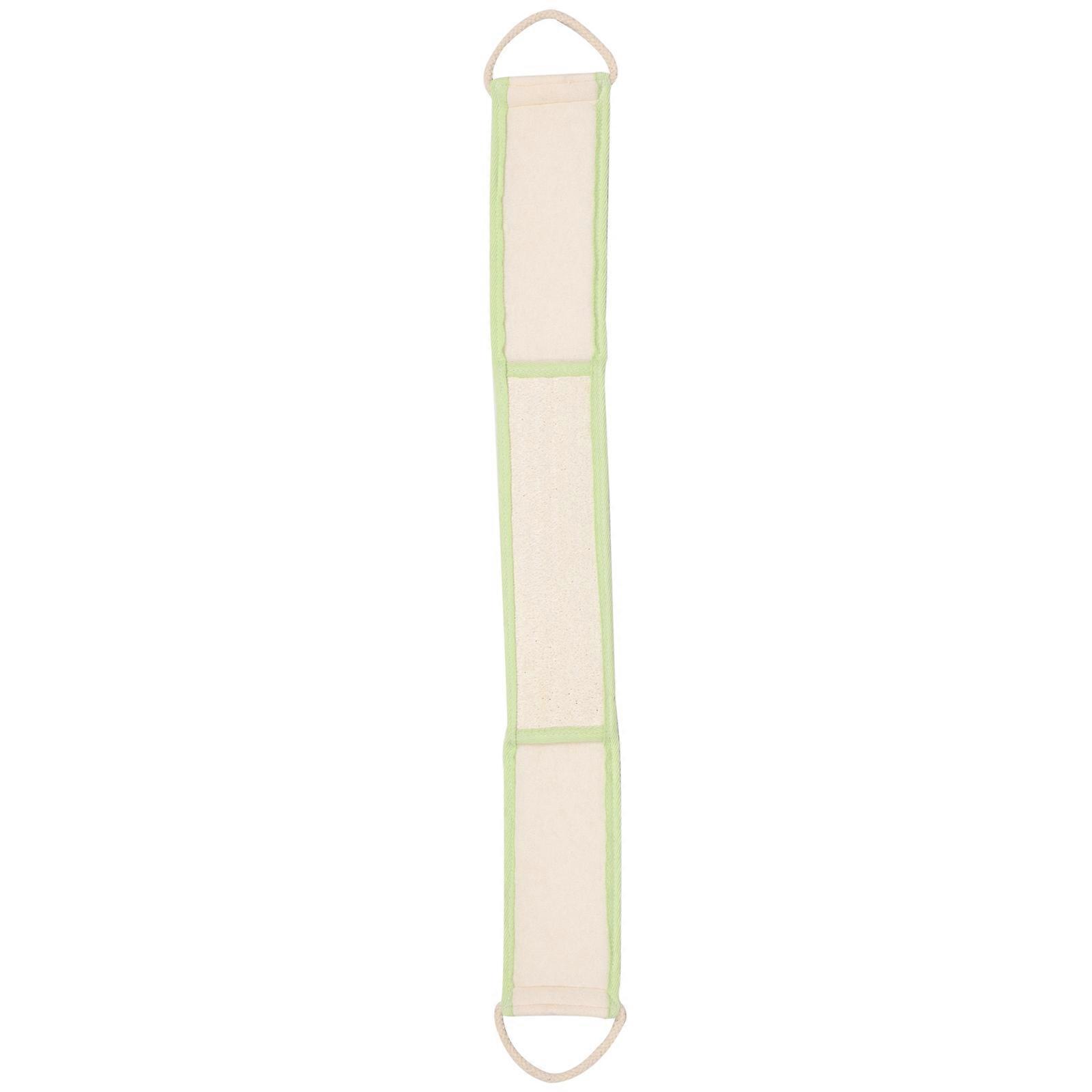 Back Scrubber for Shower Light Green Exfoliating Loofah Pull Strap