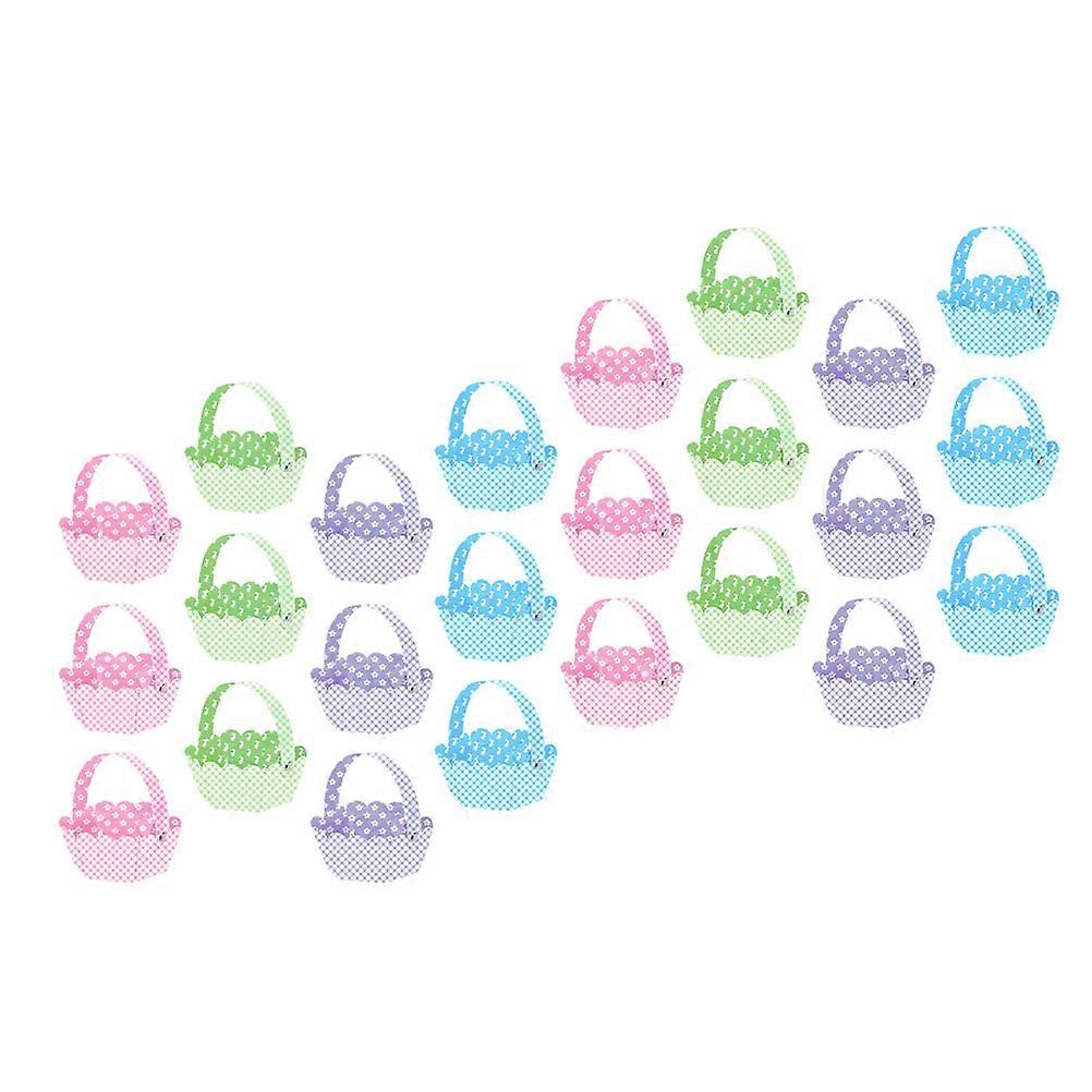 Adorable Easter Baskets DIY Basket for Easter Egg Storage 24Pcs