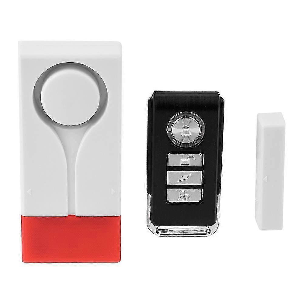 1pc Wireless Door Burglar Alarm Security System Vibration Magnet Sensor + Remote Control 26-27s