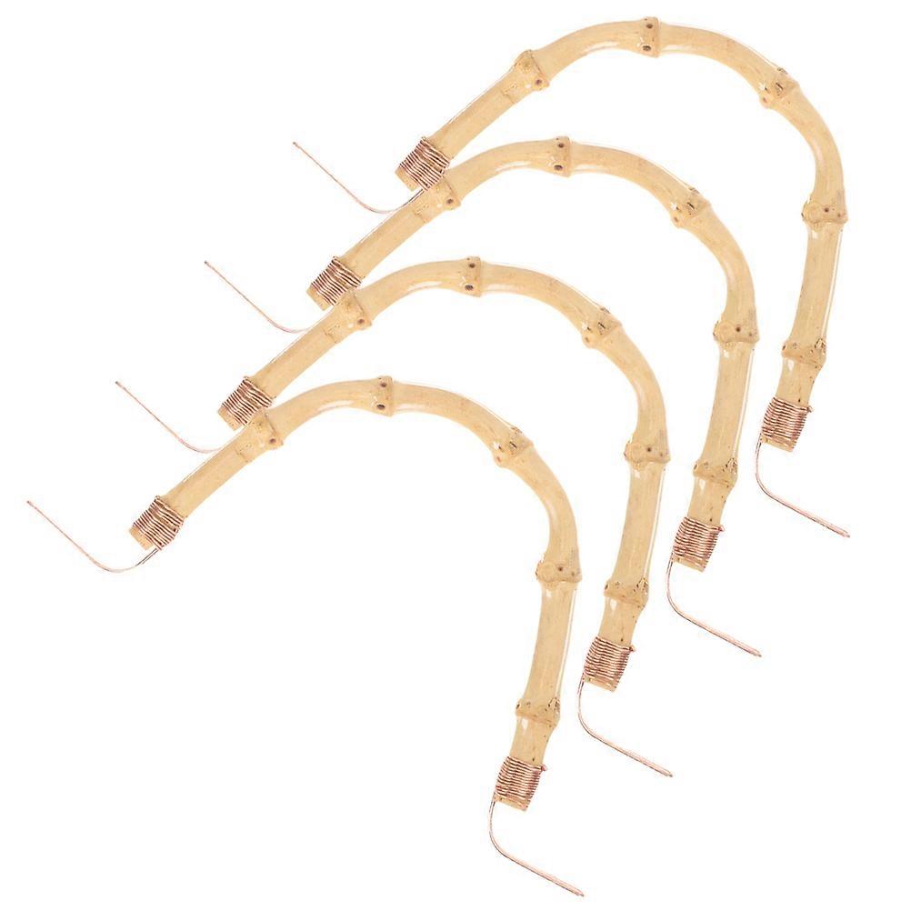U-Shaped Handle U-Shape Teapot Grip Bamboo Ergonomic For Household Users 4Pcs