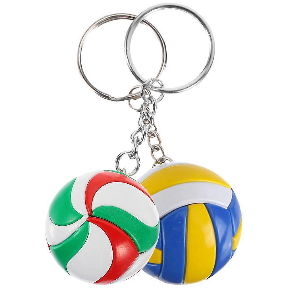 Volleyball Keychains and Alloy for Hanging Keys 2Pcs Gift Set