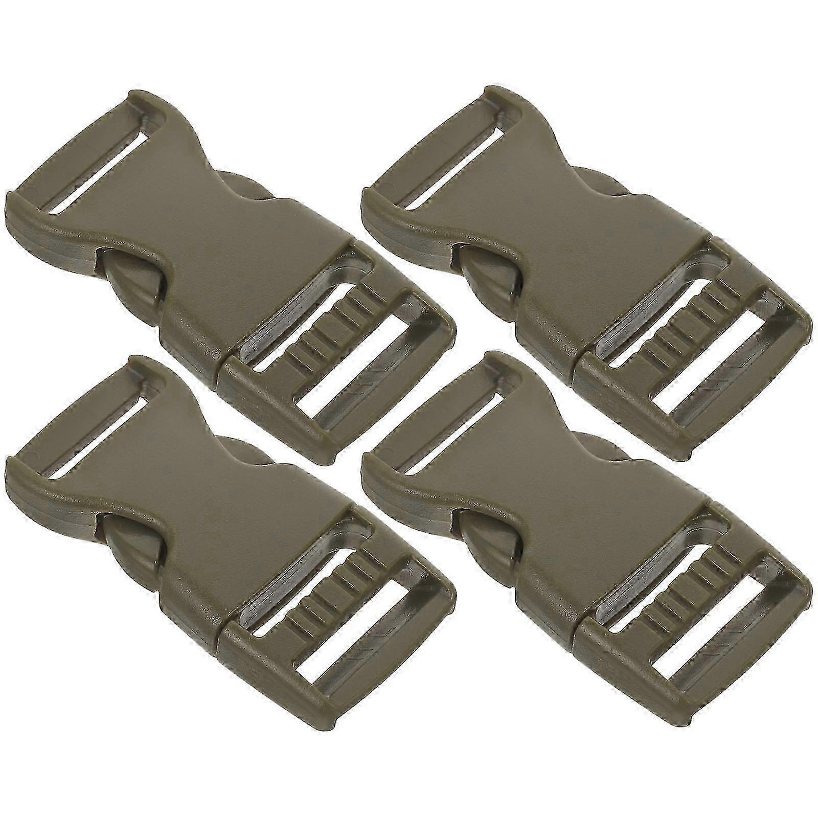 Quick Release Backpack Buckle Replacement 4Pcs Rectangular Side Release Buckle for Men Women