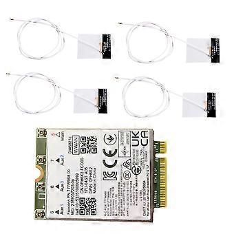 3x T77W968 DW5821E X20 4G LTE-modul Cat16 Gigabit 4G trådløst kort for Dell Latitude 5420 5424 7424 bærbar PC + 12x antenner