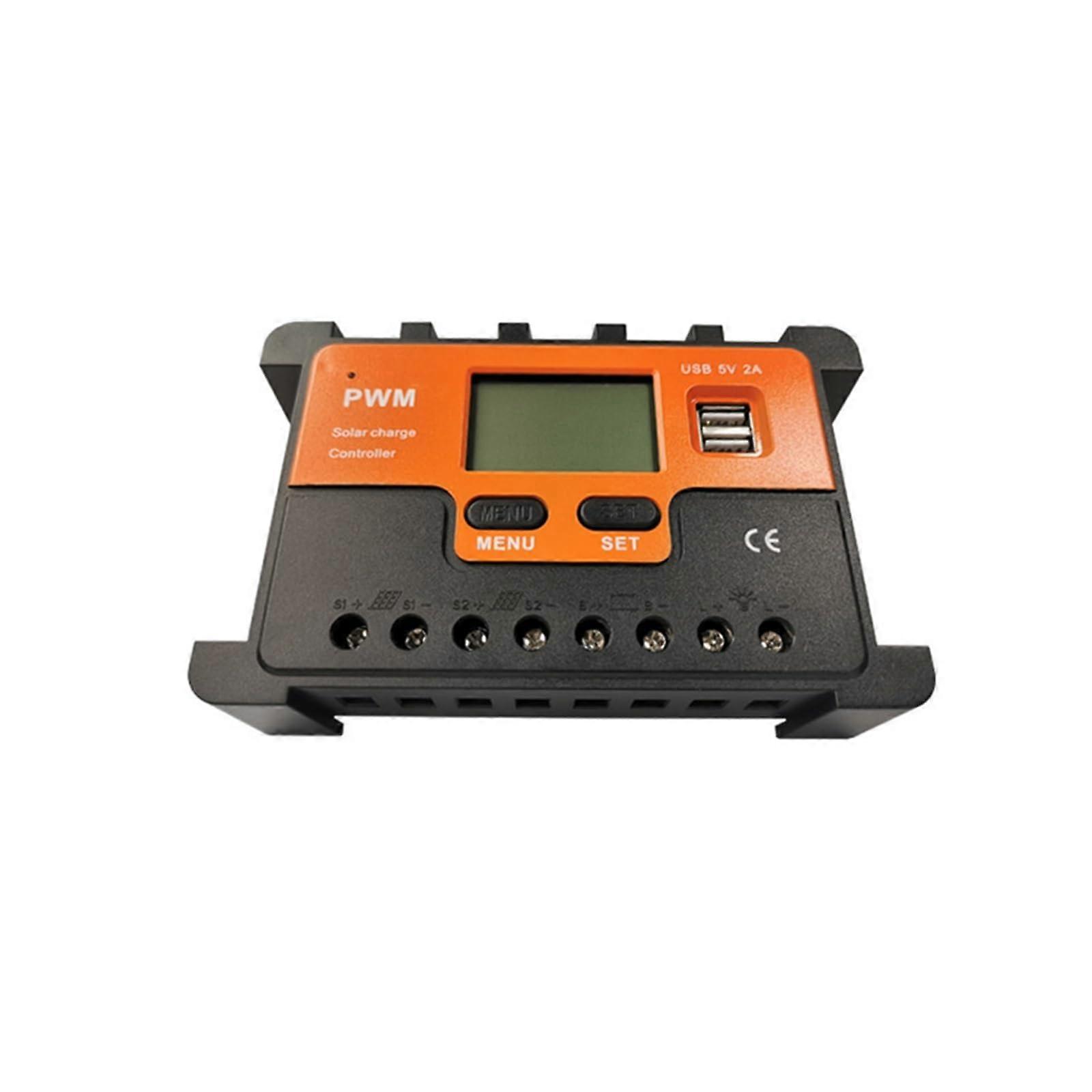 30A MPPT Solar Charge Controller 12V 24V with LCD Display and Multiple Protection Modes