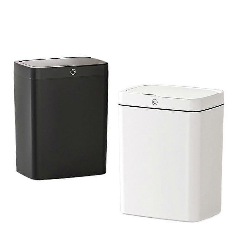 18L Smart Sensor Trash Can Waterproof Automatic Garbage Bin for Kitchen Home Battery Black