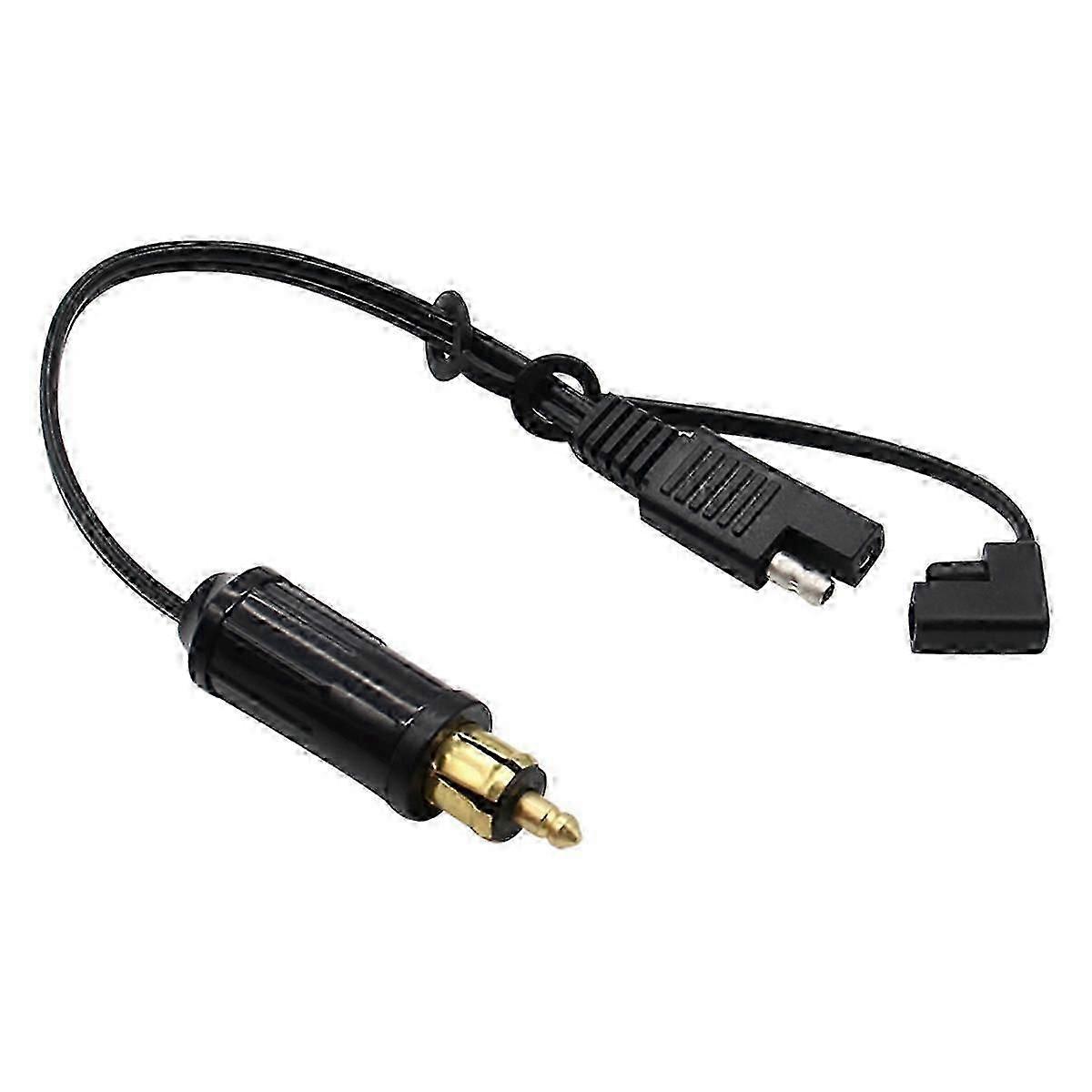 Motorcycle Battery Adapter Cable DIN Hella to SAE Plug with Adapter