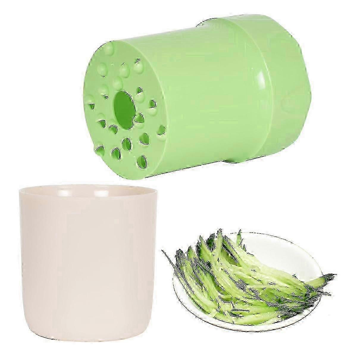 Fruit Grater with Container, Vegetable Grinder, Plastic  Shredder for Produce