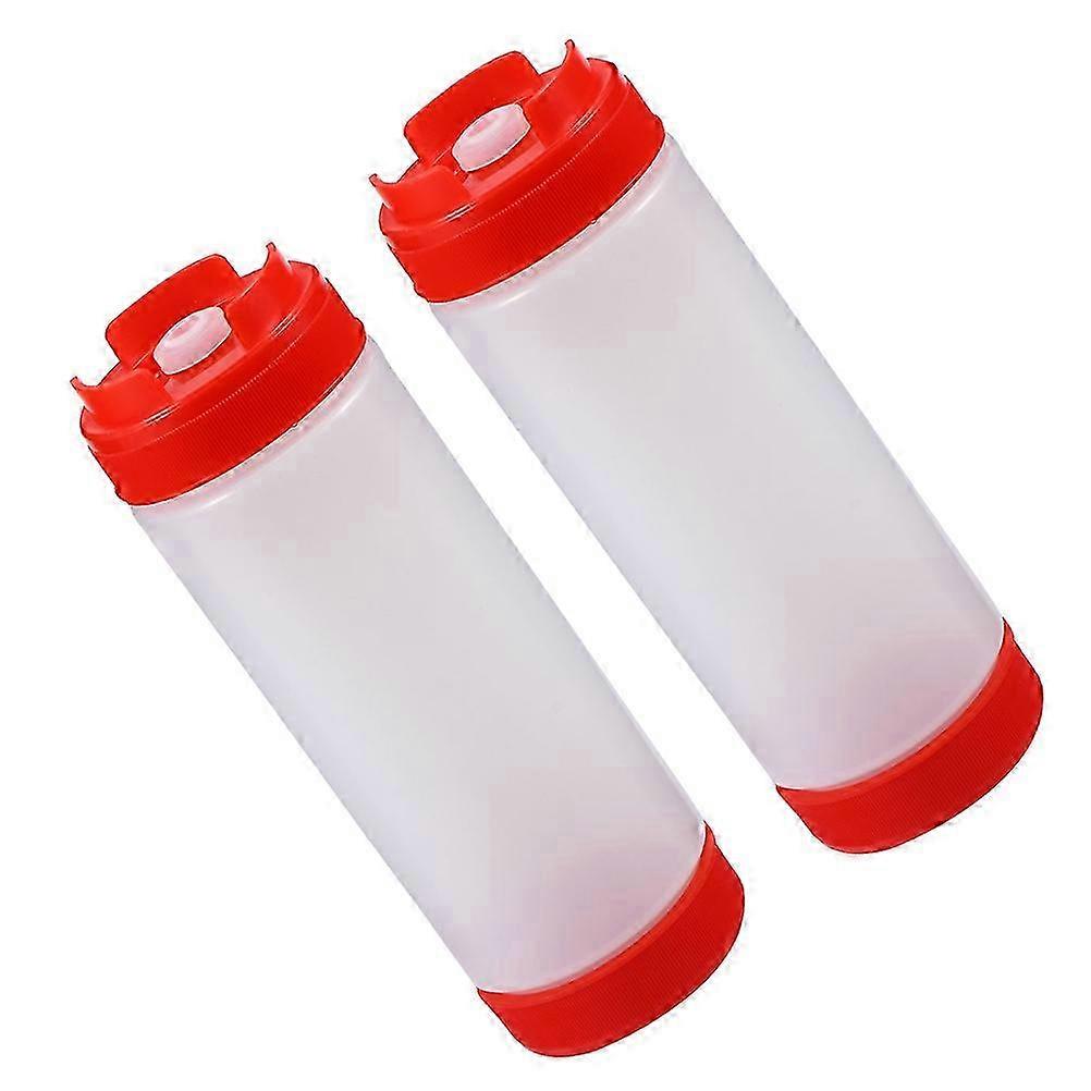 Condiment Dispenser Sauce Storage Bottle for 2Pcs Household Use