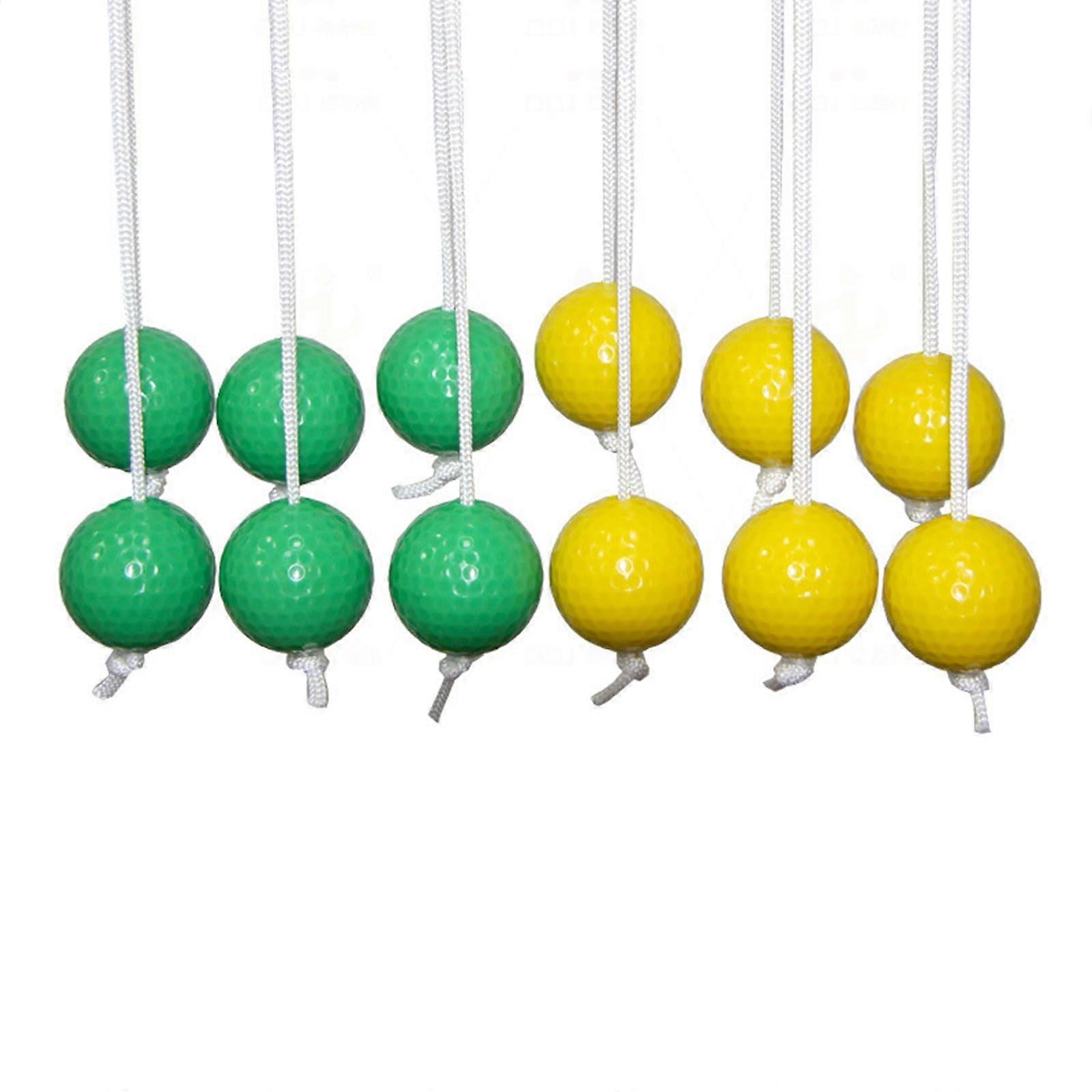 6Pcs Ladder Toss Game Balls Outdoor Replacement Set with Easy Grip Strings for Backyard Fun
