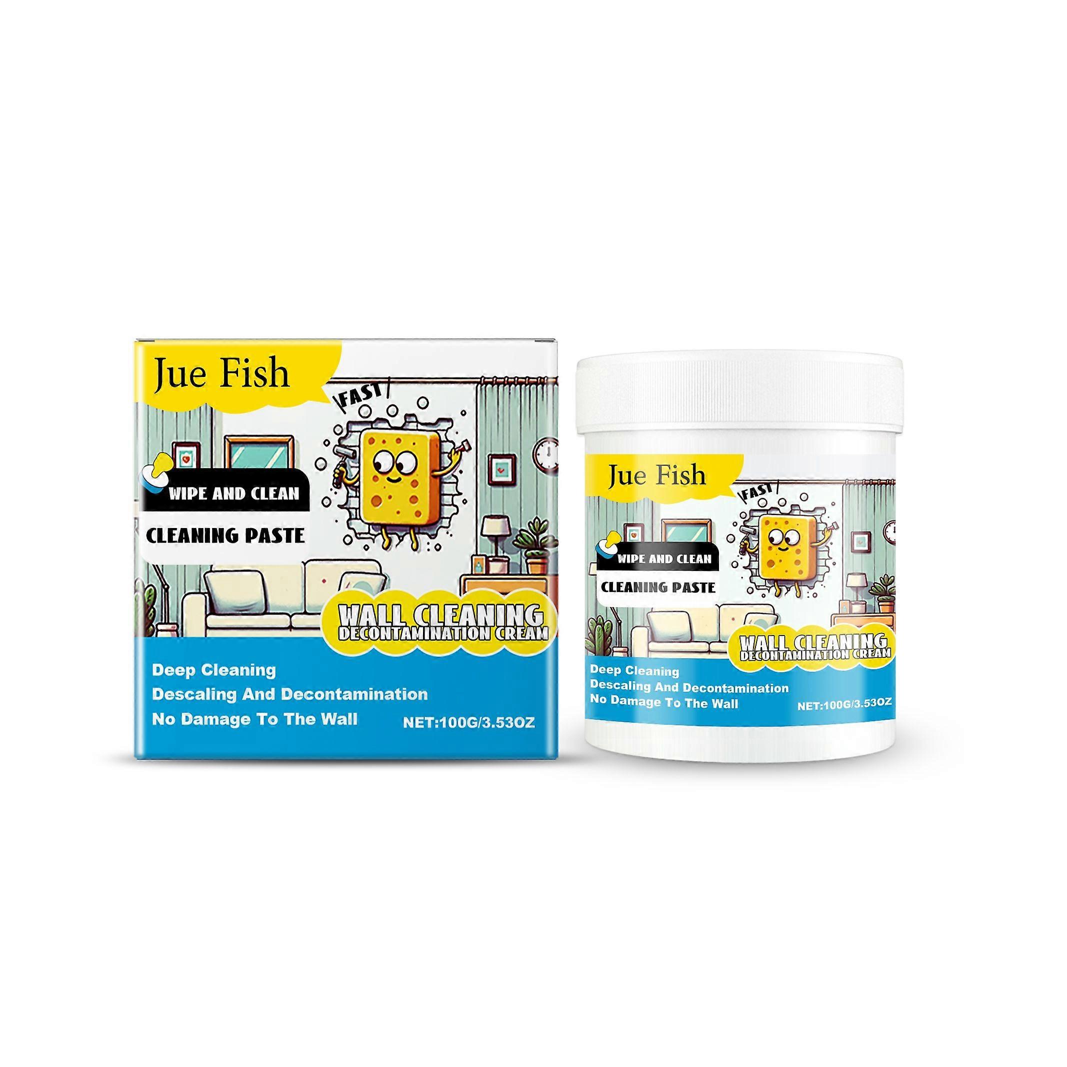 Jue Fish Wall Graffiti Cleaning Paste  Multi-Purpose Cleaning Paste For Removing Wall Stains, Ink, Graffiti, And Advertisements