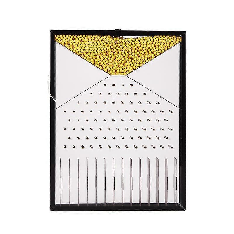 Galton Board Probability Distribution Demonstrator for Classroom Teaching, Compact Yellow Model