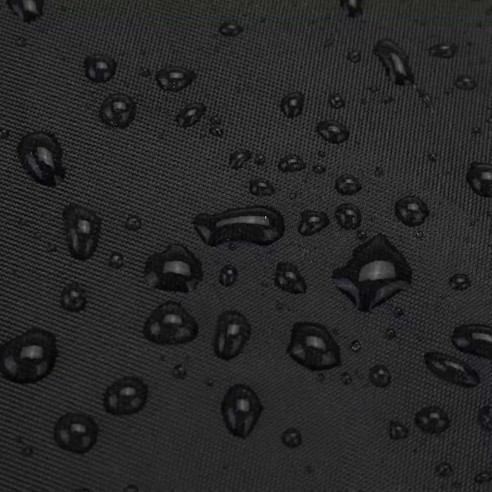 36 Inch Round Fire Pit Cover Waterproof Oxford Fabric with Drawstring Lock and Windproof Straps