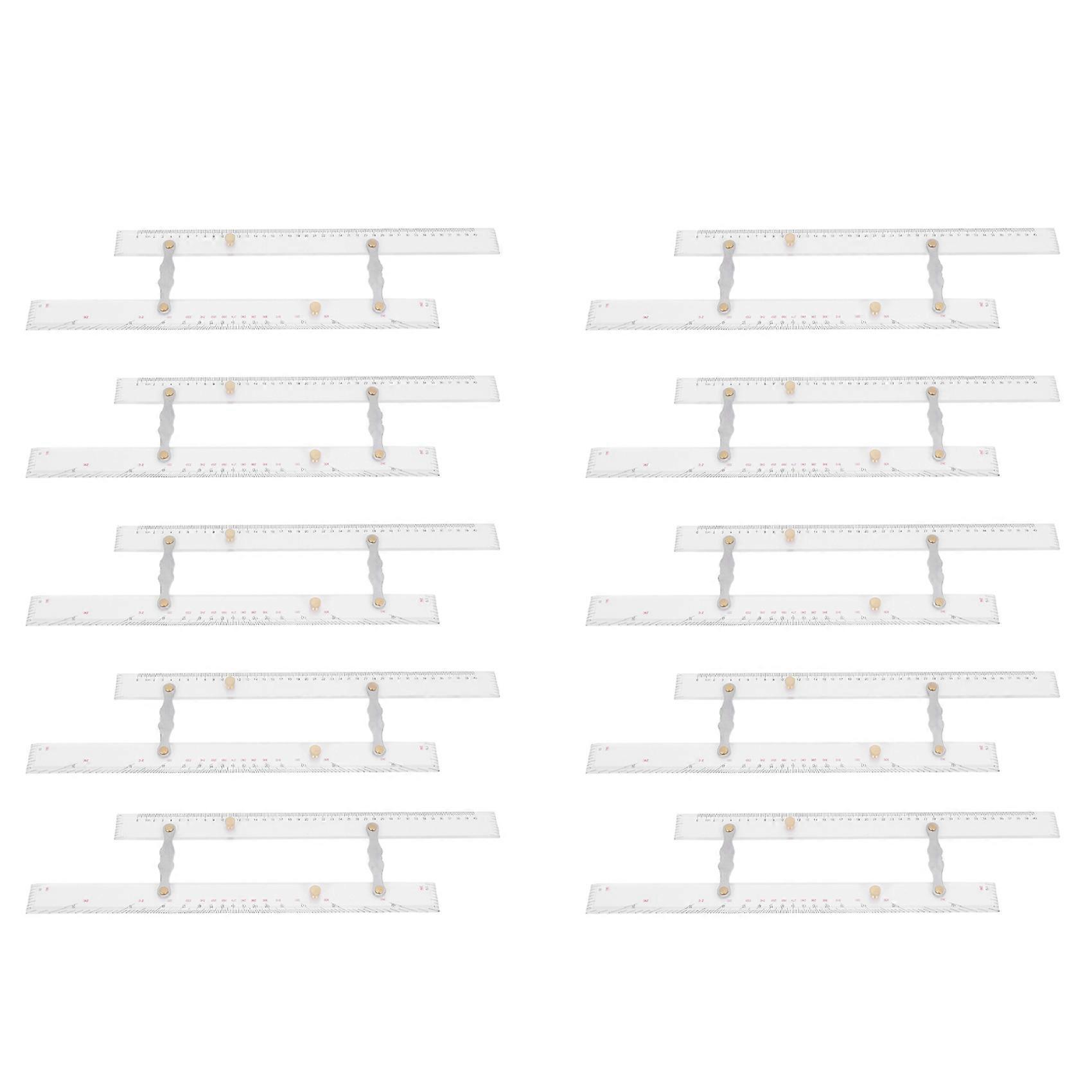 10X Marine Ruler Parallel Ruler Nautical Charts Parallel Ruler Mapping Points to Pull Parallel Ruler 450MM