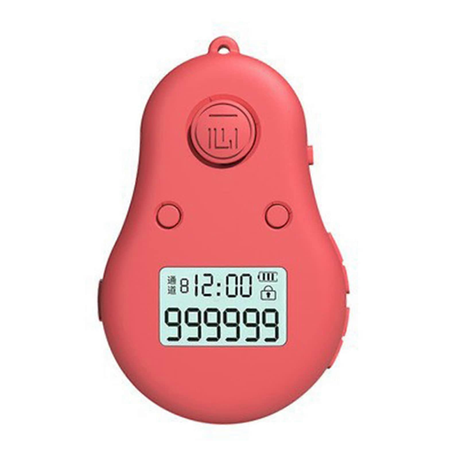 Rechargeable Digital Finger Counter with Backlight, Music and Time Display for Prayer