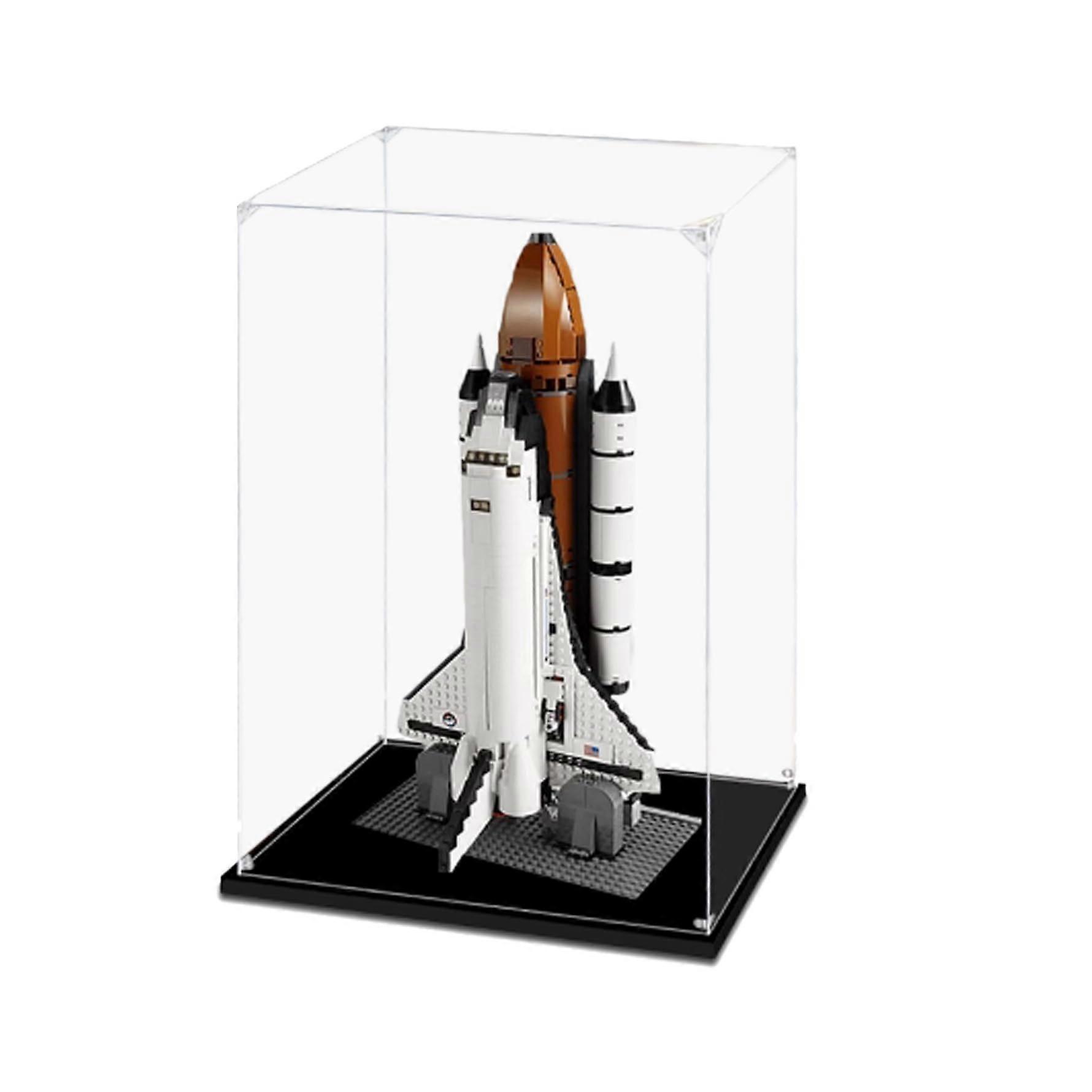 Clear Dustproof Acrylic Display Case for  10231 Shuttle Model, Stackable Storage Box, 3mm Transparent