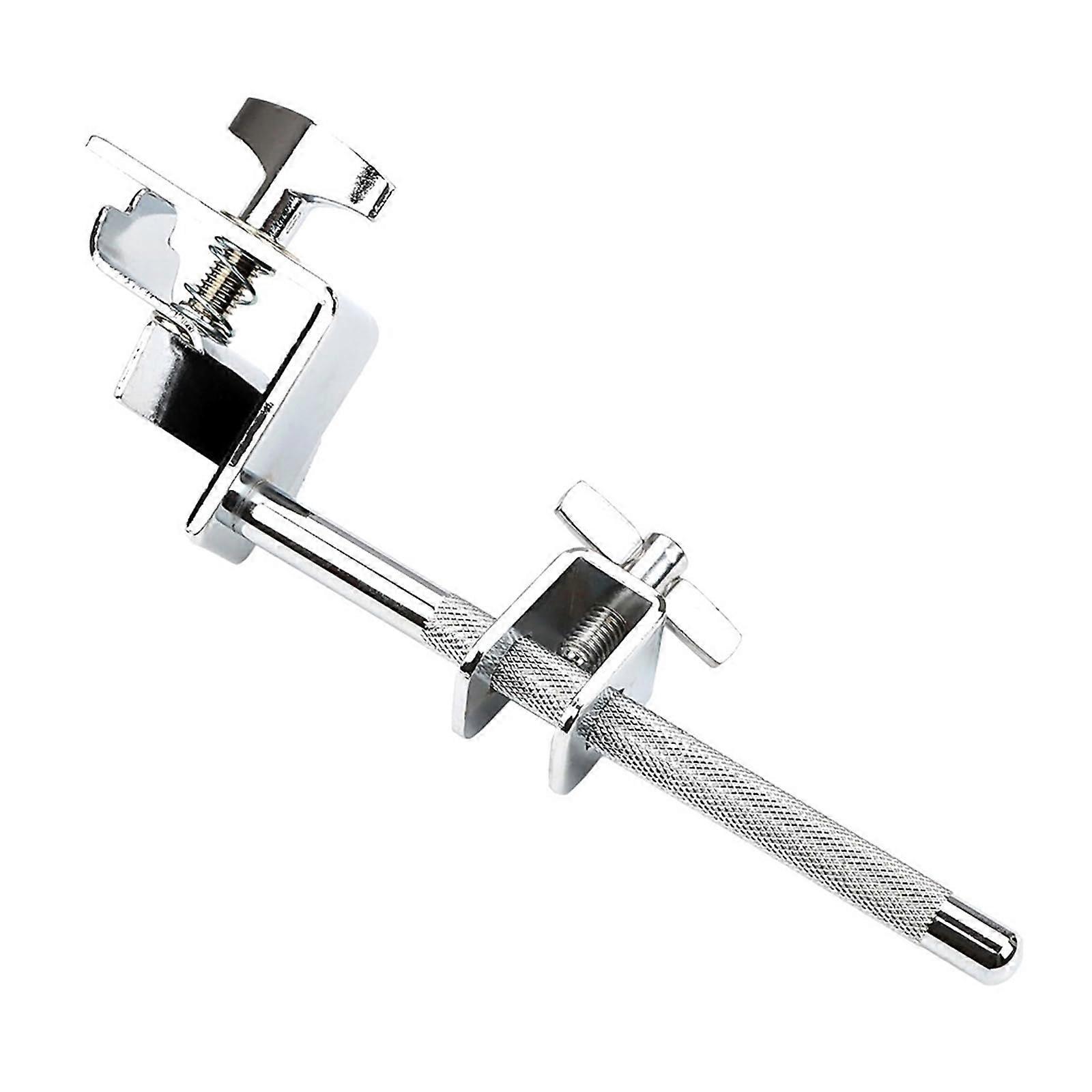 Cowbell Holder with Secure Clamp Mount, Adjustable Drum Set Cowbell Bracket for Hoop and Angle Control