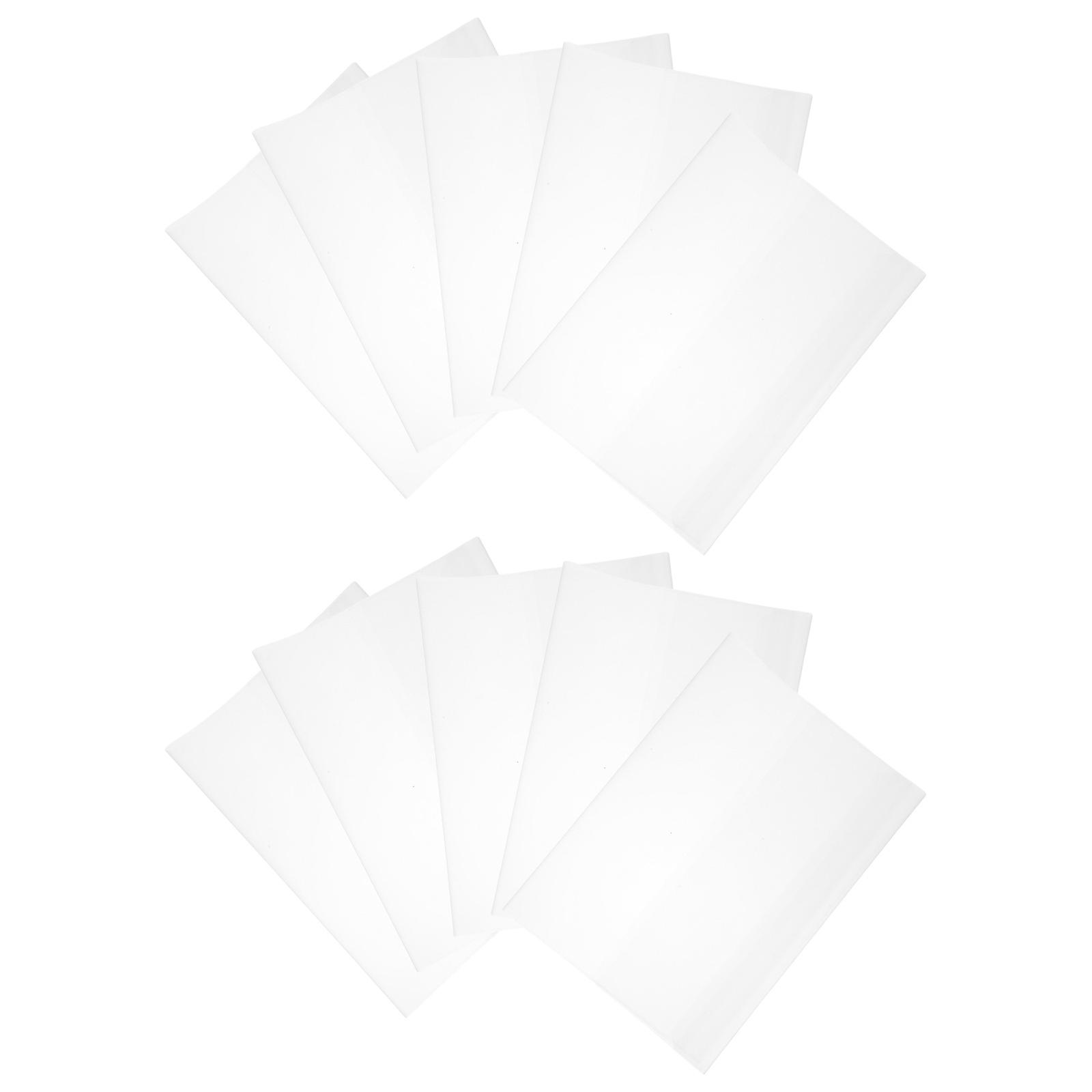 Book Covers for Soft Cover Books Protective Covers with 10Pcs Transparent Sheets