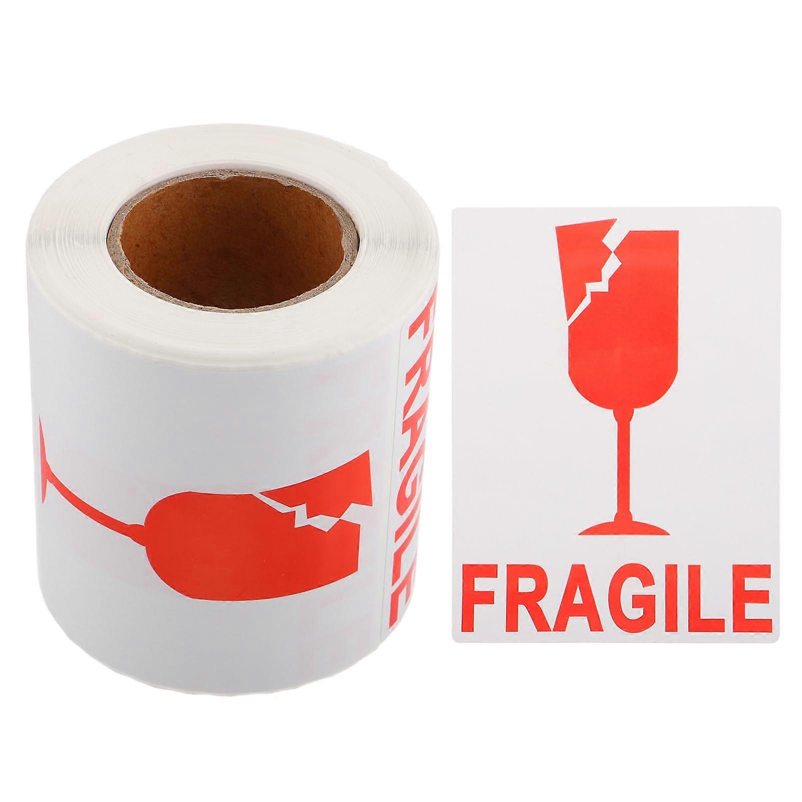 Fragile  Labels Roll with  Visibility and LongLasting Adhesion for Packages
