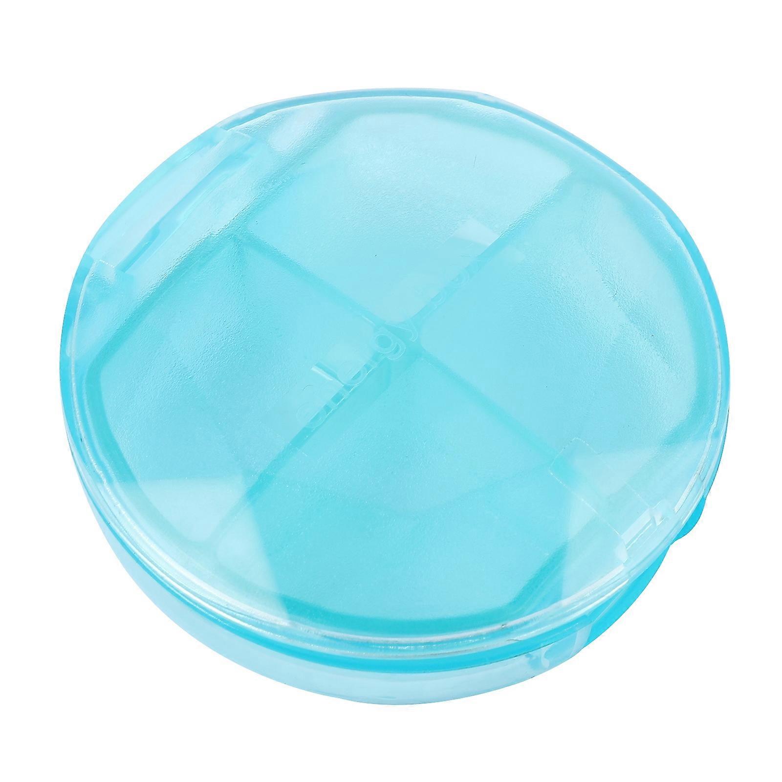 Portable Storage Container Pill Organizer with 4 Compartments 1Pcs Mini Case