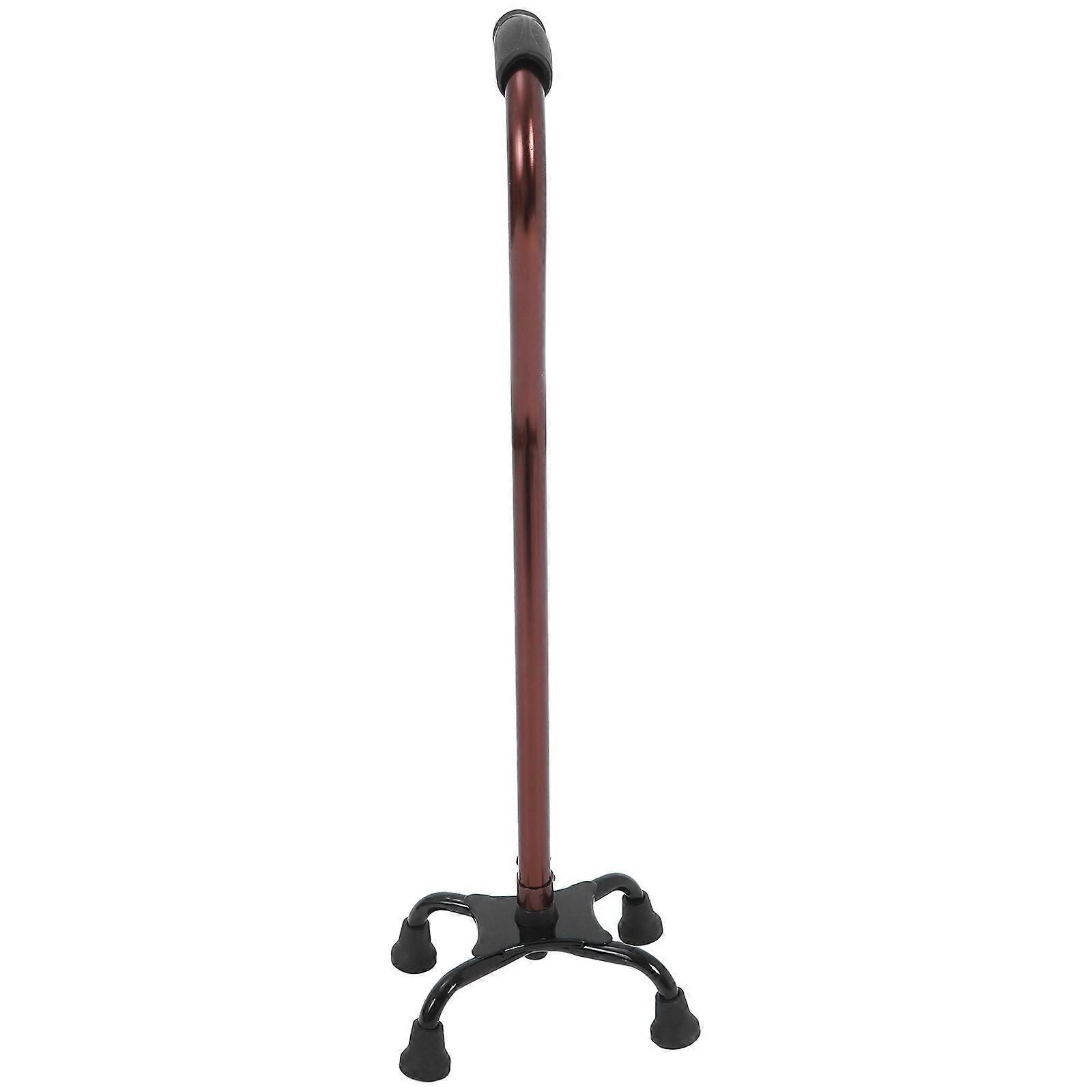 Walking Stick Four-Leg Cane Bronze for Walking Use