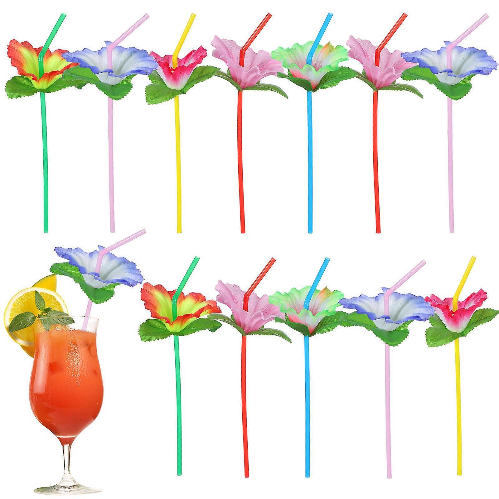 Flexible Flower Drinking for Party Use 20Pcs
