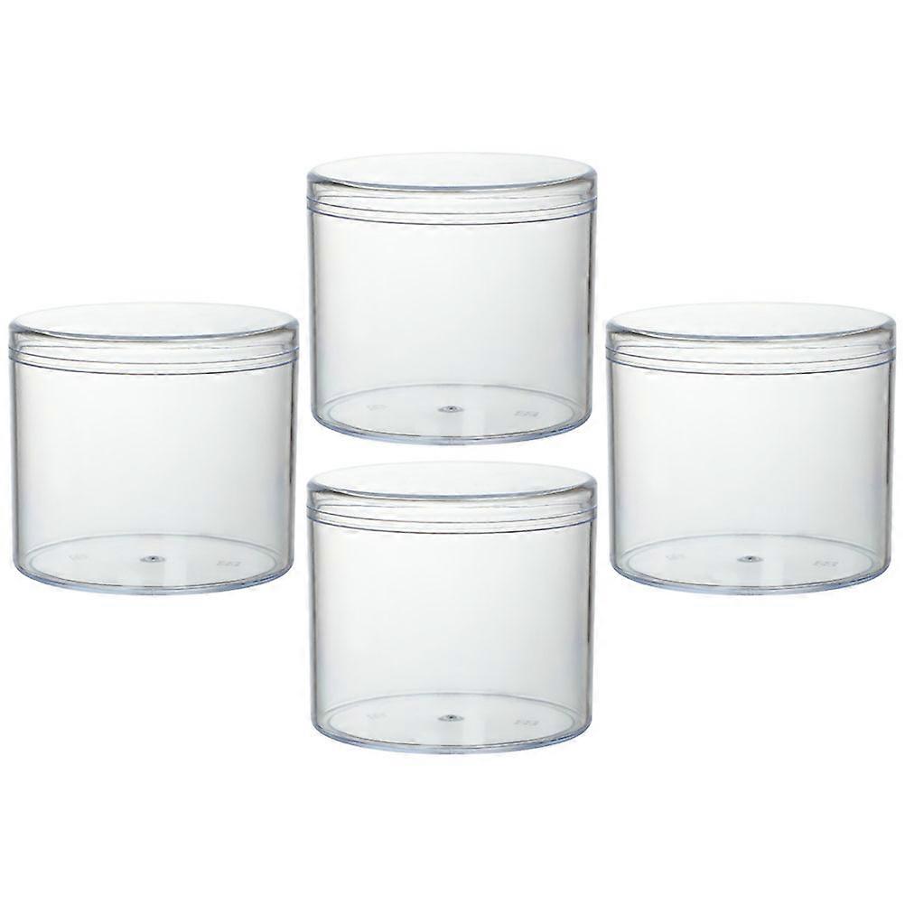 Candy Boxes Rectangular Gift Packing White Acrylic for Protective Packaging 4Pcs