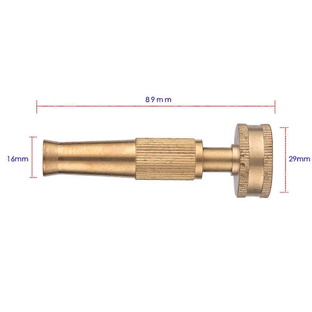 Golden Brass Garden Spray Nozzle for Quick Connect Adjustable Watering