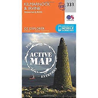 OS Explorer Karte aktiv (333) Kilmarnock und Irvine (OS Explorer aktive Karte)