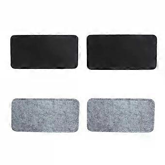 4pcs Felt Cloth Glasses Case Sunglasses Eyeglasses Sleeve Reading Glasses Pouch Pure Color Portable Eyewear Protector Pouch