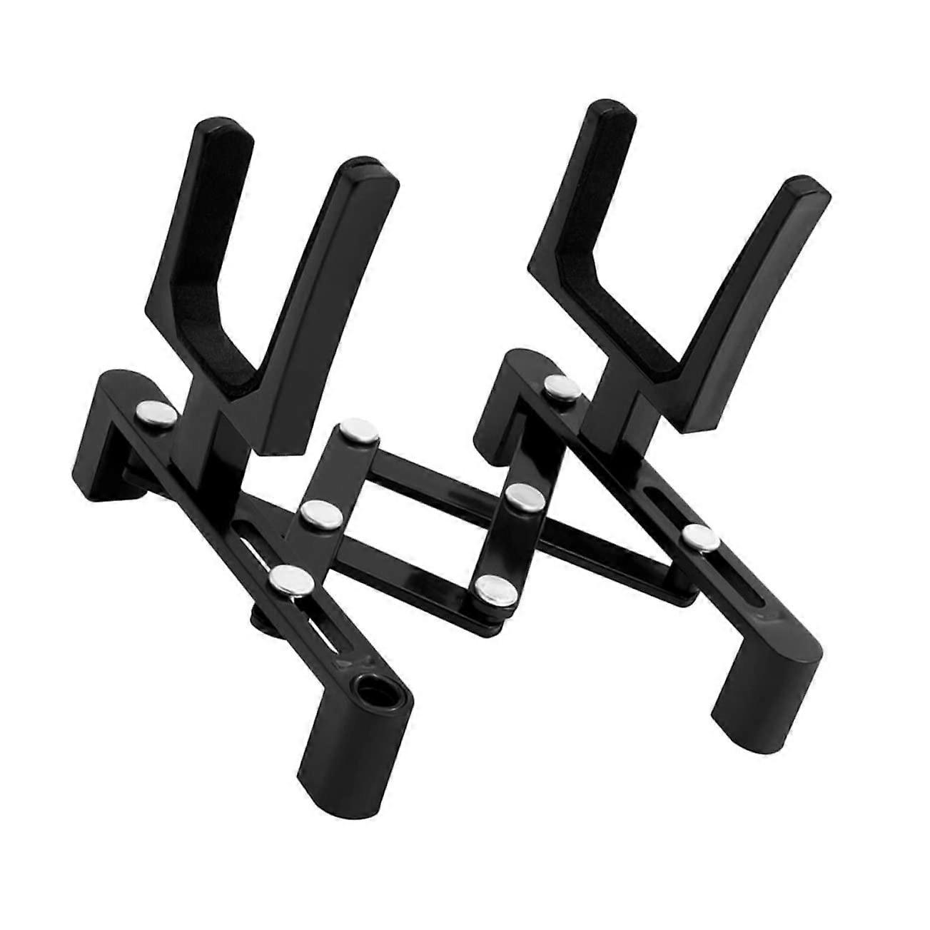 Violin Stand with Secure Floor Support, Foldable Compact Design, Cushioned Points, Black