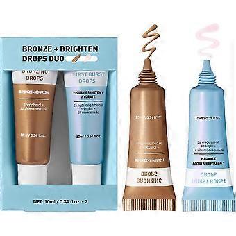 Thirst Burst & Bronzing Skincare Set - Bronzing Drops & Thirst Burst Drops Duo - Sunless Tanning For A Dewy, Sun-Kissed Look, Vegan & Cruelty-Free
