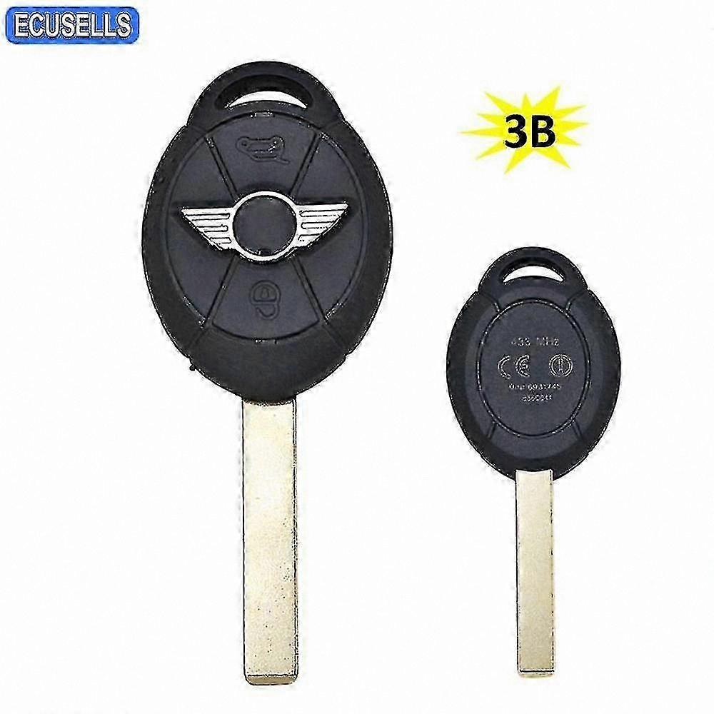 Mini Cooper 2005-2007 3-Button Remote Key Fob Shell Replacement