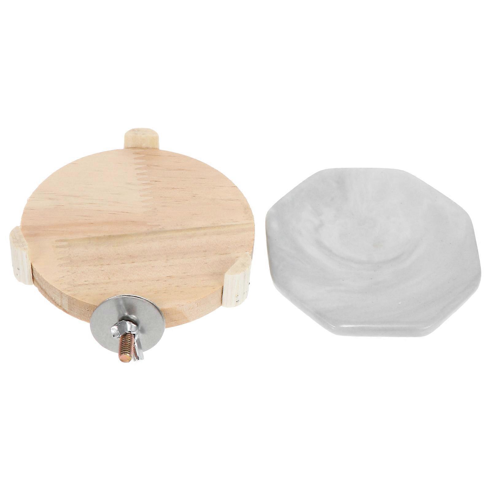 Pet Cooling Pad Ceramic Octagonal Board for Hamsters 2Pcs