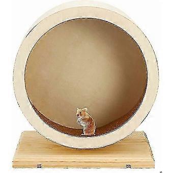 SHYV-Laufrad für Hamster, geräuschloses Laufrad aus Holz für Hamster, geräuschloses Hamsterrad für Hamster, Meerschweinchen, Igel