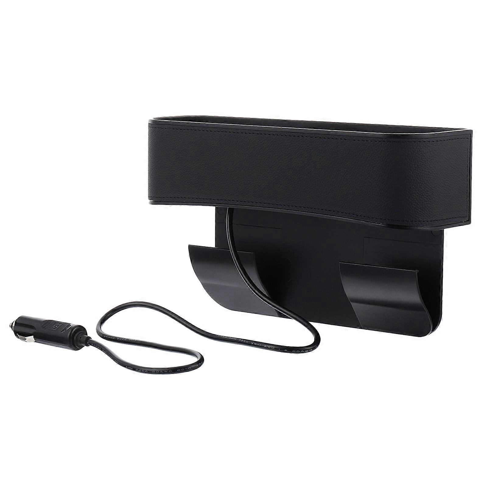 Car Seat Gap Storage Box with USB Charging Function 1Pcs for Car