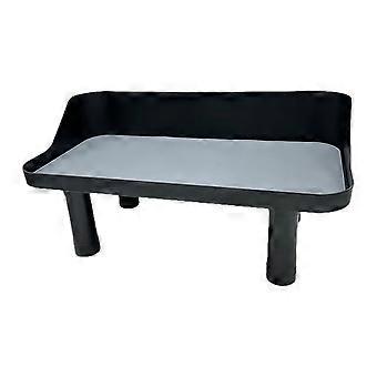 Elevated Pet Dog Feeders Bowls Raised Stand Antislip Regulable Height Slow Feeders Bowl for Small Space Homes  Black