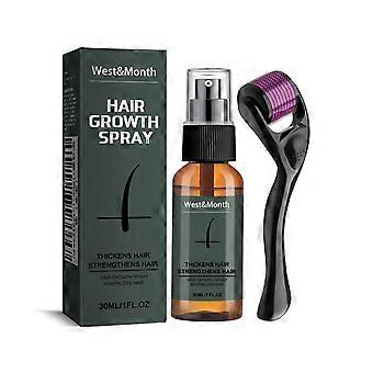 Hair Growth Spray with Microneedle Roller, Nourishing Beard & Scalp Kit