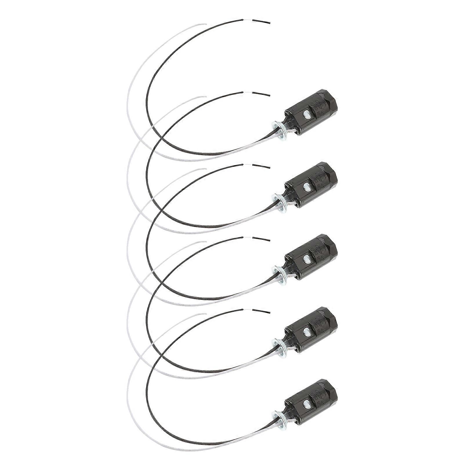 5pcs E12 Thread Lamp Holder Ceiling Light Holder Candle Light Bulb Base