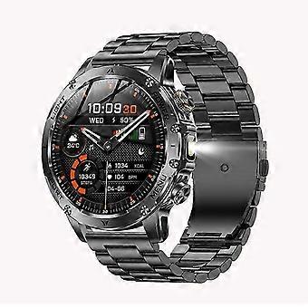 AK87 Outdoor Smartwatch (Black) - 1000mAh Long-Life Battery, Flashlight, 1.7-inch HD, Bluetooth 5.2