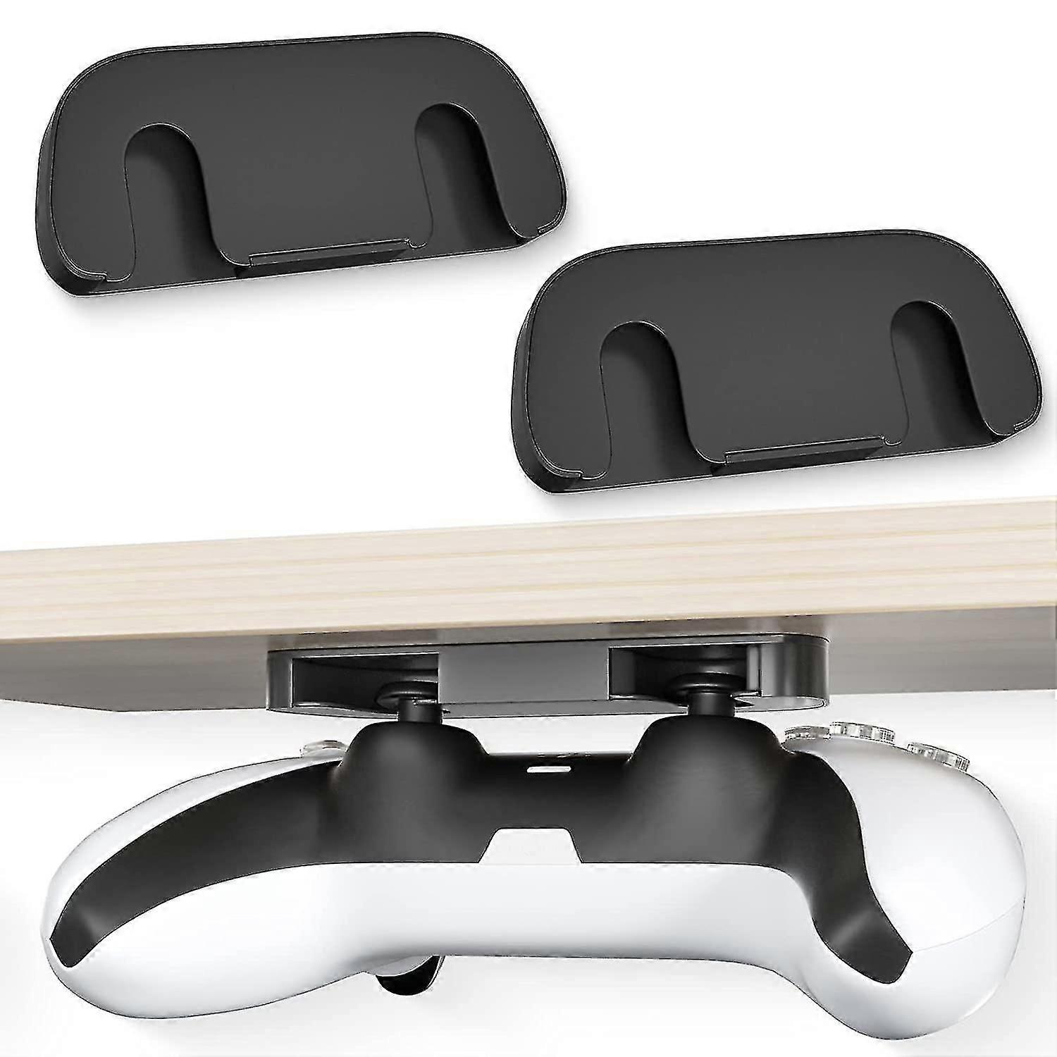 2 Pcs Controller Table Stand Compatível Ps5/ps4, Ps5 Controller Holder Storage Rack Under Desk Mount