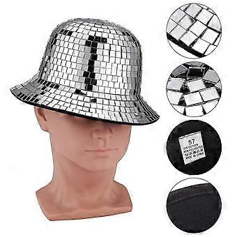 Vrouwen Disco Spiegel Ballen Bucket Hat Strand Visser Hoeden Voor Reisfeest